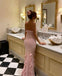 Sexy Pink Mermaid Halter Maxi Long Party Prom Dresses To Impress,Evening Dress,13403