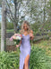 Sexy Lilac Mermaid Spaghetti Straps Maxi Long Party Prom Dresses,Evening Dress,13342