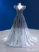 Gorgeous Blue A-line Maxi Long Party Prom Dresses To Impress,Evening Dress,13442