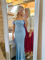 Elegant Blue Mermaid Off Shoulder Maxi Long Party Prom Dresses, Evening Dress,13174