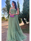 Elegant Green A-line Sweetheart Maxi Long Party Prom Dresses,Evening Dress,13281