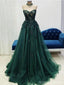 Green A-line Sweetheart Maxi Long Prom Dresses,Evening Dresses,12958