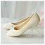 Women's Wedding Shoes Decorative Pearl Wedding Low Heels Bridal Shoes With Beading,H82