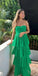 Popular Green A-line Sweetheart Strapless Party Prom Dresses, Evening Dress,13158