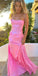 Popular Pink Two Pieces Maxi Long Party Prom Dresses, Evening Dress,13180