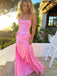 Popular Pink Two Pieces Maxi Long Party Prom Dresses, Evening Dress,13180