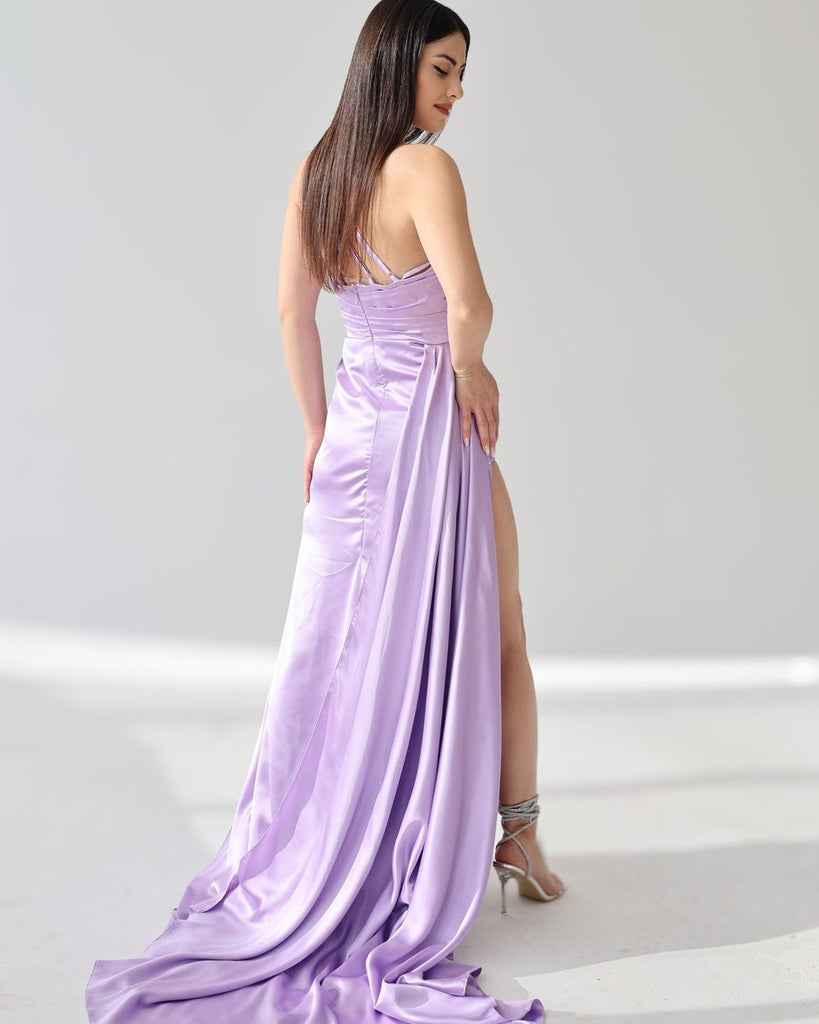 Sexy Mermaid Side Slit Maxi Long Bridesmaid Dresses For Wedding Party,WG1606