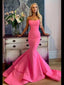 Sexy Pink Mermaid Sweetheart Maxi Long Party Prom Dresses, Evening Dress,13163