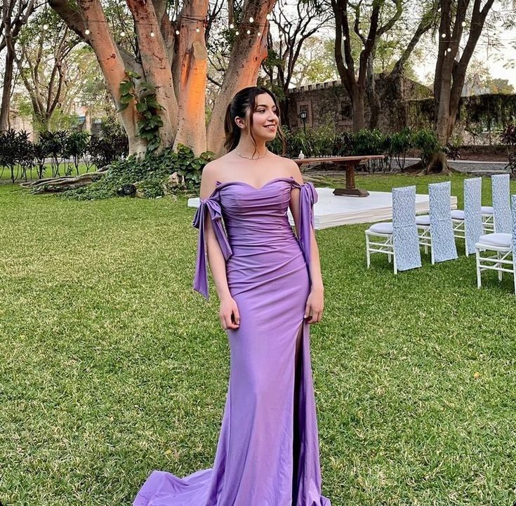 Sexy Purple Mermaid Off Shoulder Maxi Long Bridesmaid Dresses For Wedding Party,WG1598