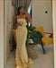 Sexy Yellow Mermaid Long Party Prom Dresses To Impress,Evening Dress,13484