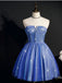 Blue Sweetheart Short Homecoming Dresses,Cheap Short Prom Dresses,CM896