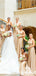Champagne Mermaid One Shoulder Cheap Long Bridesmaid Dresses Online,WG1108