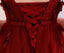 Dark Red Sexy Deep V Neckline Lace Beaded Long Evening Prom Dresses, Popular Cheap Long Party Prom Dresses, 17300