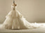Grand Sweetheart Lace Hem Skirt Long Wedding Dresses, Custom Made Wedding Dresses, Affordable Wedding Bridal Gowns, WD229