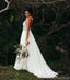 Halter Rhinestone Beaded A-line Cheap Wedding Dresses Online, Cheap Unique Bridal Dresses, WD604