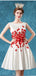 Jewel Sleeveless Short Homecoming Dresses,Cheap Short Prom Dresses,CM893