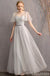 Light Gray Floor Length Mismatched Cheap Bridesmaid Dresses Online, WG545