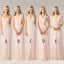 Long Chiffon Blush Pink Convertible Bridesmaid Dresses, Cheap Custom 2018 Bridesmaid Dresses, Cheap Bridesmaid Gown, WG151