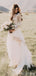 Long Sleeves Lace Beach Cheap Wedding Dresses Online, Cheap Lace Bridal Dresses, WD461