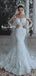 Long Sleeves Lace Beaded Mermaid Wedding Dresses Online, Cheap Unique Bridal Dresses, WD600