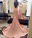 Mermaid Sexy Blush Pink Evening Prom Dresses, Long Backless Party Prom Dress, Custom Long Prom Dresses, Cheap Formal Prom Dresses, 17121