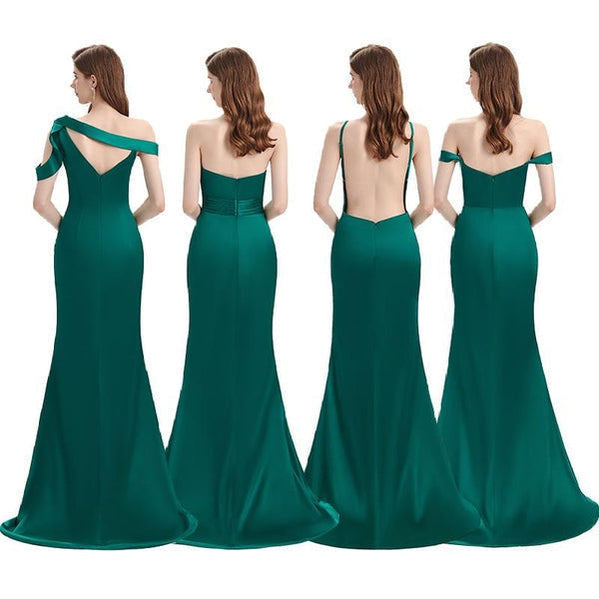 Mismatched Royal Blue Mermaid Cheap Bridesmaid Dresses Online, WG1085