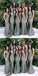 Mismatched Sage Green Mermaid Cheap Long Bridesmaid Dresses Online,WG1132