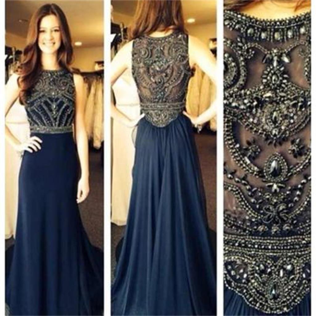 Navy Prom Dresses, Long Prom Dresses, Popular Prom Dresses, Pretty Prom Dresses,Best Sales Prom Dresses,Party Prom Dresses,Evening Prom Dresses, PD0006