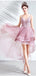 Pink Spaghetti Straps V-neck Homecoming Dresses,Cheap Short Prom Dresses,CM885
