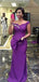 Purple Mermaid Off Shoulder Cheap Long Bridesmaid Dresses Online,WG1217