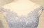 Scoop Neckline Two Straps Gray Lace Beaded Homecoming Prom Dresses, Affordable Short Party Prom Dresses, Perfect Homecoming Dresses, CM289