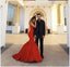 Simple Cheap Red Mermaid Long Evening Prom Dresses, 17648