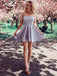 Simple Grey Sweetheart Cheap Cute Homecoming Dresses Online, CM707