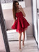 Simple Red Sweetheart Short Cheap Homecoming Dresses Online, CM728
