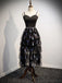 Spaghetti Straps Black Cheap Homecoming Dresses Online, Cheap Short Prom Dresses, CM768