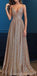 Spaghetti Straps Sparkly Long Evening Prom Dresses, Cheap Custom Sweet 16 Dresses, 18560