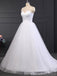 Spaghetti Straps White Cheap Wedding Dresses Online, Cheap Bridal Dresses, WD500