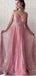 Sparkly Pink A-line Sweetheart Maxi Long Prom Dresses Online,13049