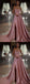 Unique Pink A-line Strapless High Slit Long Prom Dresses Online,12838